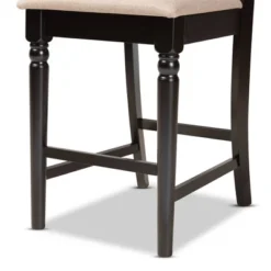 2pc Ramiro Wood Counter Height Barstools - Baxton Studio -Restaurant Furniture Store GUEST c69a1617 91a3 406d 83fb d2d42900a9cc