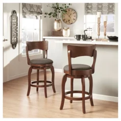24" Calder Swivel Counter Height Barstool - Inspire Q -Restaurant Furniture Store GUEST c79f26ef 714d 45c0 9330 2fb30c4661ba