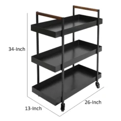 Metal Frame Bar Cart With Tray Shelves Black - The Urban Port 13 Metal Frame Bar Cart With Tray Shelves Black - The Urban Port -Restaurant Furniture Store GUEST c7a0ddb5 6ac4 4d40 b1db 3fef66e40fdd