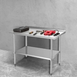 Costway Stainless Steel Table For Prep & Work W/ Backsplash 16 Costway Stainless Steel Table For Prep & Work W/ Backsplash -Restaurant Furniture Store GUEST c7cd8c10 f4aa 471a 8282 81e0250b4016