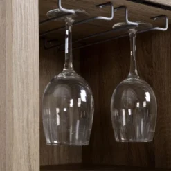 HOMCOM Sideboard With Sliding Glass Door, Wine Cabinet, Coffee Bar Cabinet For Liquor And Glasses, 6-bottle Wine Rack And Stemware Racks, Brown -Restaurant Furniture Store GUEST c8543d7f 4cd8 41a5 8a85 45c077c7189f