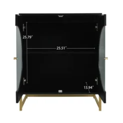 Aubrey 33.07'' H X 26.85'' W X 15.79'' D Glass Door Storage Cabinet And Adjustable Shelf Sideboards And Buffets-The Pop Home -Restaurant Furniture Store GUEST c952eb8d abf7 4878 a74f f19579eb84f4