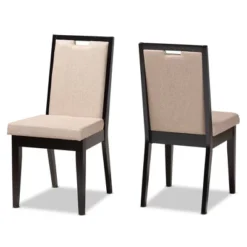 2pc Octavia Wood Dining Chair Set - Baxton Studio -Restaurant Furniture Store GUEST ca117011 68be 4df9 b048 44b5e4427354