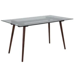 Merrick Lane 31.5" X 55" Rectangular Solid Wood Table With Glass Top 24 Merrick Lane 31.5" X 55" Rectangular Solid Wood Table With Glass Top -Restaurant Furniture Store GUEST cb3c7c7a 455d 4ace 9b10 46a23af1b1fc