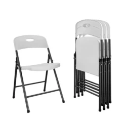 Cosco 4pk Double Braced Indoor/Outdoor Solid Resin Plastic Folding Chairs -Restaurant Furniture Store GUEST cb700e73 74ed 497a 8416 de908159fa6a