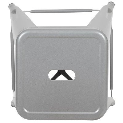 Emma And Oliver 4 Pack 24" High Metal Indoor Counter Bar Stool - Stackable Stool 9 Emma And Oliver 4 Pack 24" High Metal Indoor Counter Bar Stool - Stackable Stool - Image 7