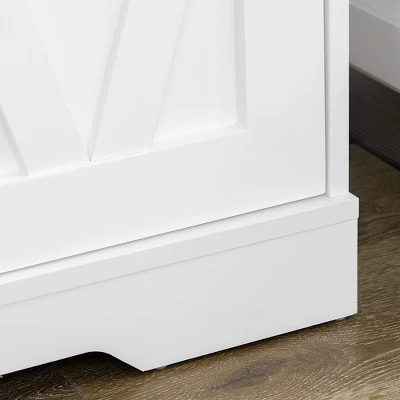 HOMCOM 70.75" Farmhouse Tall Kitchen Pantry Storage Cabinet, Freestanding Cabinets With Doors And Shelves, Kitchen Shelf Storage With 4 Tiers, White 7 HOMCOM 70.75" Farmhouse Tall Kitchen Pantry Storage Cabinet, Freestanding Cabinets With Doors And Shelves, Kitchen Shelf Storage With 4 Tiers, White - Image 5