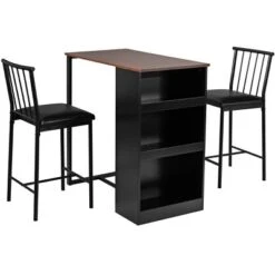 Tangkula 3-Piece Counter Table Set Bar Pub Dining Table Set With 3 Side Storage Brown 8 Tangkula 3-Piece Counter Table Set Bar Pub Dining Table Set With 3 Side Storage Brown -Restaurant Furniture Store GUEST ce61a50b ee08 42c6 aa67 4a1998d34d2c