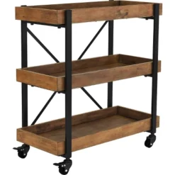 Riley 3-Tier Bar Cart - Adore Décor