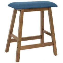 Sunnydaze Decor Sunnydaze Indoor Counter-Height Dining Table Set With 2 Cushioned Stools And 1 Cushioned Bench - Weathered Oak Finish -Restaurant Furniture Store GUEST cf0e6bfe 078b 48f7 9077 83018f0edba3