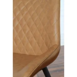 Set Of 2 Cooly Tufted Faux Leather Dining Chairs Camel - Abbyson Living -Restaurant Furniture Store GUEST d086bf5f 34f5 4ab8 a3fc ee4f34419b16