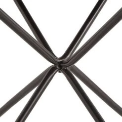 42" Leonard Round Dining Table With Black Iron Legs Walnut Finish - Inspire Q -Restaurant Furniture Store GUEST d087303d 50d3 4d67 a9cc 48a80dc22ea5