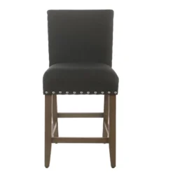 24" Upholstered Counter Height Barstool With Nailheads - HomePop -Restaurant Furniture Store GUEST d09f6208 0f36 4097 a918 6ab70f13d2a2
