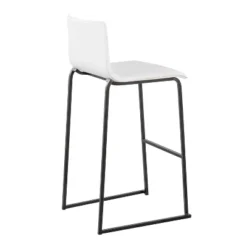 Set Of 2 Mara Upholstered Barstools White/Black - Lumisource -Restaurant Furniture Store GUEST d0d4f817 1223 4094 ab22 66f8310fc9c9