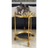 Traditional Iron And Mirrored Bar Cart Brass - Olivia & May -Restaurant Furniture Store GUEST d128a3fc 0706 4904 af85 42e6ba1130de