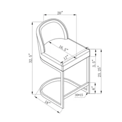 Airlie Counter Height Barstool - Chic Home Design