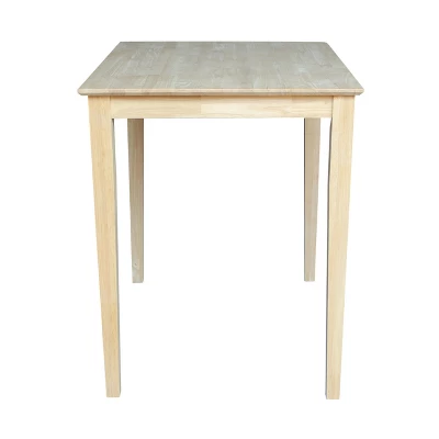 30" X 42" Solid Wood Counter Height Table Unfinished - International Concepts 4 30" X 42" Solid Wood Counter Height Table Unfinished - International Concepts - Image 2