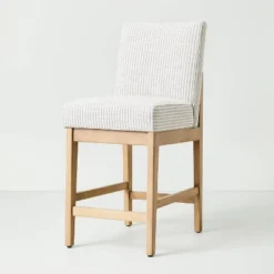 Upholstered Natural Wood Slipper Counter Stool - Hearth & Hand™ With Magnolia -Restaurant Furniture Store GUEST d30288d3 a5a0 4aeb 897e 5c69d670b400