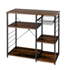 Costway Industrial Kitchen Baker's Rack Microwave Stand Utility Home Shelf W/ 6 Hooks 23 Costway Industrial Kitchen Baker's Rack Microwave Stand Utility Home Shelf W/ 6 Hooks -Restaurant Furniture Store GUEST d36101f8 71e7 4d9b aa2d 4603bc5540a1