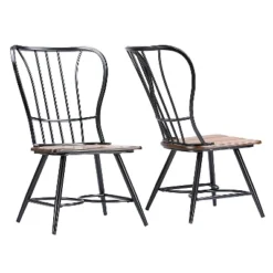 Longford Industrial Dining Chair (Set Of 2) - Baxton Studio -Restaurant Furniture Store GUEST d3e0fbe7 c8bb 4f1a bb8b d1db0ac52c50