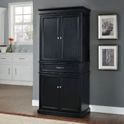 Parsons Pantry Storage Wood/Black - Crosley -Restaurant Furniture Store GUEST d445776d 6909 4465 af33 f9384ad568a7