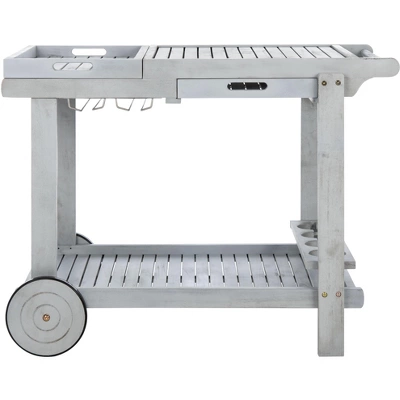 Orland Tea Trolley - Grey - Safavieh 9 Orland Tea Trolley - Grey - Safavieh - Image 7