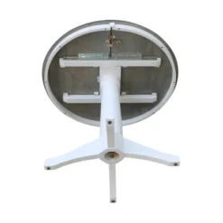 36" Dining Height Morse Round Top Pedestal Drop Leaf Dining Table White/Heather Gray - International Concepts -Restaurant Furniture Store GUEST d5d5b223 1693 4ddd 8e69 a0a9582a6281