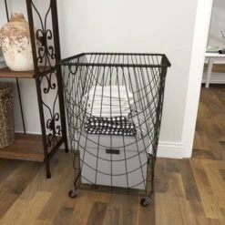 Square Industrial Metal Storage Cart Black CosmoLiving By Cosmopolitan -Restaurant Furniture Store GUEST d68dca60 f749 4368 b59a fee608f4daba