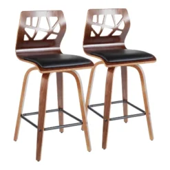Set Of 2 Folia Mid-Century Modern Counter Height Barstools - LumiSource -Restaurant Furniture Store GUEST d76d6e23 151e 40de 9dec 3a65458ca2e0