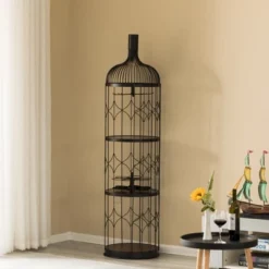 Vintiquewise Creative Bottle Shaped Black Wine Holder Rack Holder For Dining Room, Office, And Entryway -Restaurant Furniture Store GUEST d7739228 6967 4aed 8238 5d440ede15e4
