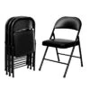 Set Of 4 Vinyl Padded Steel Folding Chairs - Hampden Furnishings