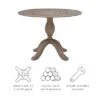 Torino Dining Tables Rustic Brown - Linon -Restaurant Furniture Store GUEST d7b91678 9322 443a 9d8f 2c8fda455dd7