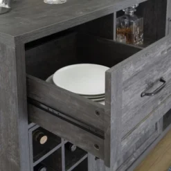 FC Design 52"W Sideboard Storage Cabinet With Wine Racks, Storage Cabinets, Drawer, Large Dining Server Cupboard Buffet Table -Restaurant Furniture Store GUEST d9a0058c 4a71 4ed9 9d6b 6d469463076d