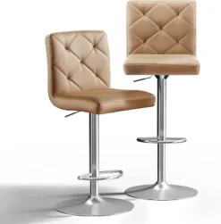Hywela Bar Stools, Modern PU Leather Adjustable Swivel Barstools, Armless Kitchen Island Counter Bar Stools With Bigger Base, Set Of 2,Comfy- The Pop Home 21 Hywela Bar Stools, Modern PU Leather Adjustable Swivel Barstools, Armless Kitchen Island Counter Bar Stools With Bigger Base, Set Of 2,Comfy- The Pop Home -Restaurant Furniture Store GUEST d9a61fa2 c233 48c6 b5c5 bf774d038c11