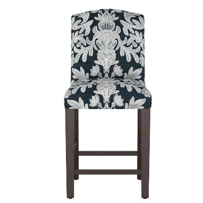 Alex Camel Back Counter Height Barstool In Velvet - Skyline Furniture 3 Alex Camel Back Counter Height Barstool In Velvet - Skyline Furniture