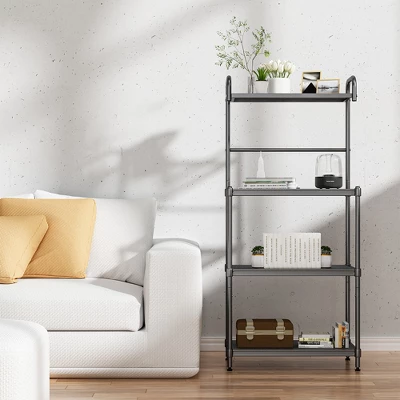 Costway 4-Tier Baker's Rack Microwave Oven Stand Shelves Kitchen Storage Rack Organizer 3 Costway 4-Tier Baker's Rack Microwave Oven Stand Shelves Kitchen Storage Rack Organizer