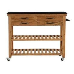 Coastal Wood Kitchen Cart Brown - Olivia & May -Restaurant Furniture Store GUEST daff67fb b512 4342 8af4 c59ba3864b7d
