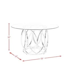 Marcy Round Dining Table Chrome - Picket House Furnishings 13 Marcy Round Dining Table Chrome - Picket House Furnishings -Restaurant Furniture Store GUEST dcde5efd bcf2 41e4 a0cf b68e318ccf46