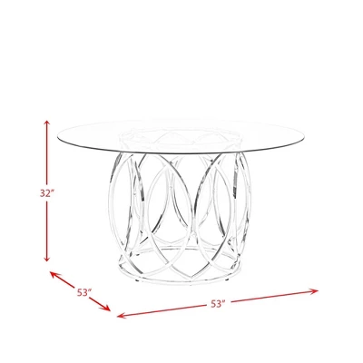 Marcy Round Dining Table Chrome - Picket House Furnishings 8 Marcy Round Dining Table Chrome - Picket House Furnishings - Image 6