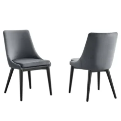 Set Of 2 Viscount Accent Performance Velvet Dining Chairs - Modway -Restaurant Furniture Store GUEST dde35247 b62c 4584 99ef 68d88375cede