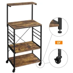 Yaheetech 50.5"H Kitchen Baker's Rack With Side Hooks -Restaurant Furniture Store GUEST de5d7b7c d4ab 4901 b0ec 84d6af710134