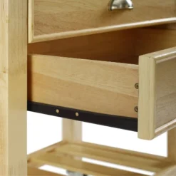 Bristol Double Drop Leaf Kitchen Cart Natural - Crosley -Restaurant Furniture Store GUEST de8fb40f d4da 419e bd9a 082c043db01d