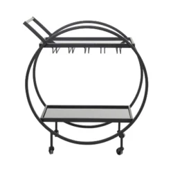 Contemporary Metal Round Bar Cart - Olivia & May 14 Contemporary Metal Round Bar Cart - Olivia & May -Restaurant Furniture Store GUEST df1530b4 6947 4999 adc7 1dde5783b5cc