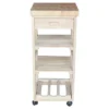 Ashley Kitchen Trolley - Unfinished - International Concepts -Restaurant Furniture Store GUEST e05daad8 c77e 414c aeac e64d7a09657e