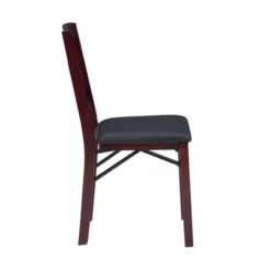Set Of 2 Triena X Back Folding Chair Upholstered Seat Espresso - Linon -Restaurant Furniture Store GUEST e329d1dc 182b 43f1 aee5 a7f1c63d8cdb