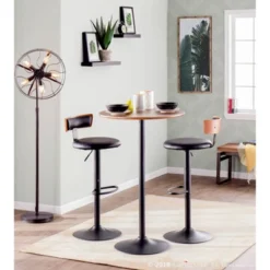 Pebble Mid-Century Modern Bar Height Table Walnut/Black - LumiSource 8 Pebble Mid-Century Modern Bar Height Table Walnut/Black - LumiSource -Restaurant Furniture Store GUEST e4a20587 eb53 47af aff6 2d7fab0bb30c