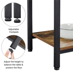 Yaheetech 67.5" H Baker’s Rack With Power Outlet For Kitchen Storage, Rustic Brown -Restaurant Furniture Store GUEST e508f801 94eb 4bda adf8 b60111602ae9