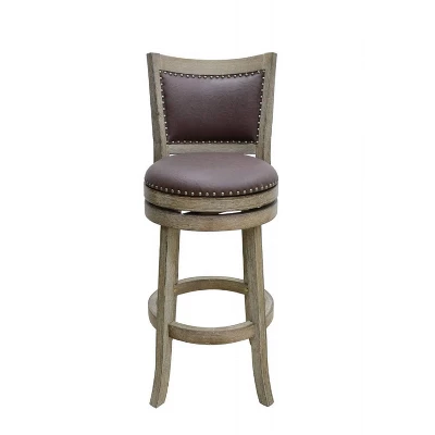 29" Cantabria Swivel Barstool Weathered White/Dark Mocha - Boraam 3 29" Cantabria Swivel Barstool Weathered White/Dark Mocha - Boraam