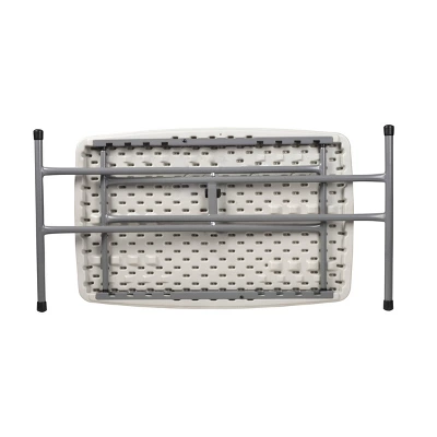 20"x30" Height Adjustable Personal Folding Card Table Speckled Gray - Hampden Furnishings 5 20"x30" Height Adjustable Personal Folding Card Table Speckled Gray - Hampden Furnishings - Image 3