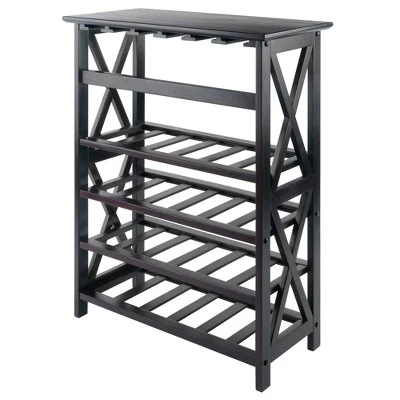 Rio 24 Bottles Wine Rack Wood/Espresso - Winsome 6 Rio 24 Bottles Wine Rack Wood/Espresso - Winsome - Image 4